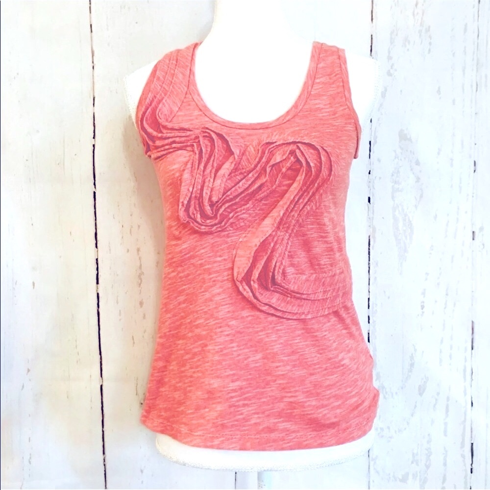 Little Yellow Button Pink Winding Road Tank Top